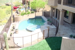 Desert-bronze-pool-safety-fence